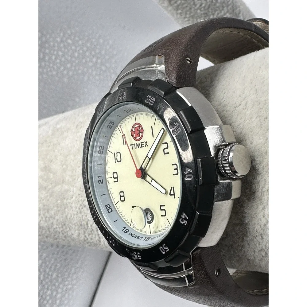 Timex NO Indiglo 905 New Battery‎ P3 2006 Mens Rare Watch 43MM 8